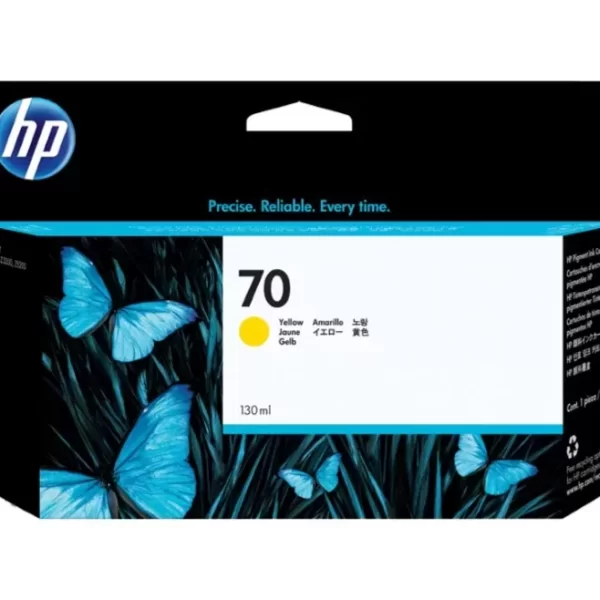 Cartucho de Tinta Original Amarelo HP 70 - C9454A