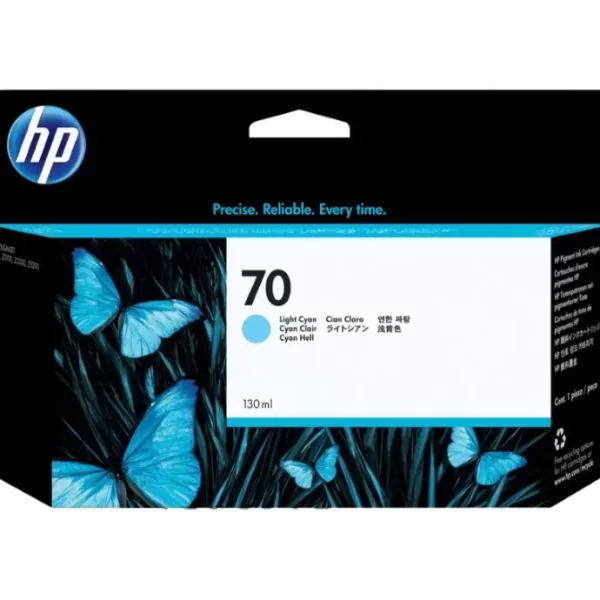 Cartucho de tinta original HP 70 cyan claro - C9390A