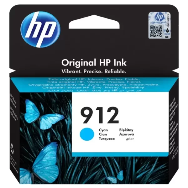 Cartucho de Tinta HP 912 cyan Original - 3YL77AE