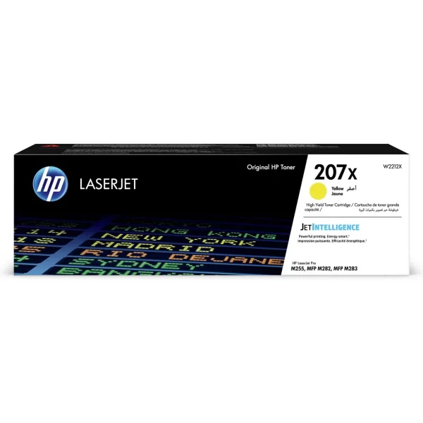 Cartucho de Toner HP W2212X Amarelo Original - 207X