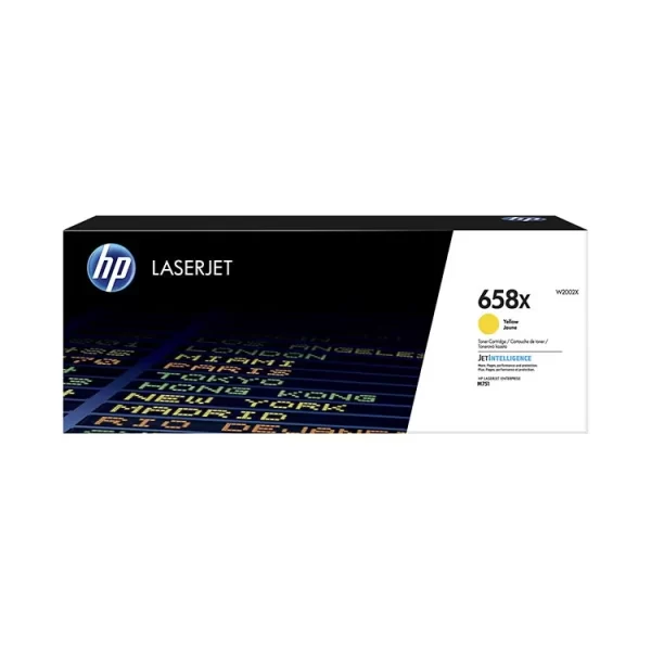 Cartucho de Toner HP W2002X Amarelo Original - 658X