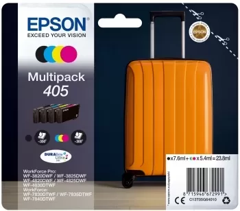 Pacote com 4 cartuchos de tinta originais Epson 405 - C13T05G64010