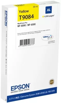 Epson T9084 Amarelo Cartucho de Tinta Original - C13T908440