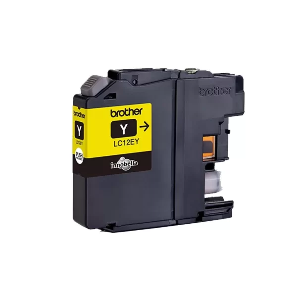 Cartucho de tinta original amarelo Brother LC12E - LC12EY