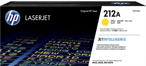 Cartucho de Toner HP W2122A Amarelo Original - 212A