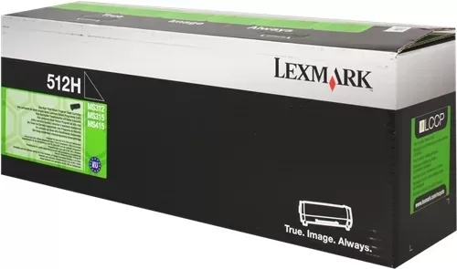 Cartucho de toner original preto Lexmark MS312/MS415 - 51F2H00/512H