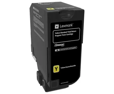 Cartucho de Toner Lexmark CS720/CS725/CX725 Amarelo Original - 74C2SY0