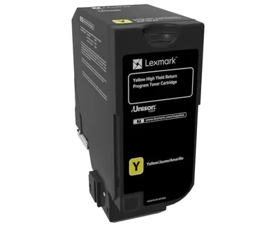 Cartucho de Toner Lexmark CX725 Amarelo Original - 84C2HY0