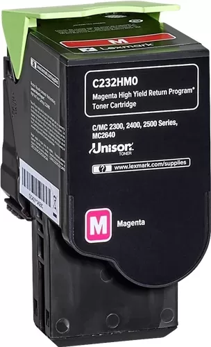 Lexmark C2325/C2425/C2535/MC2325/MC2425/MC2535/MC2640 Cartucho de Toner Magenta Original - C232HM0