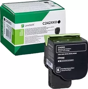 Lexmark C2425/C2535/MC2425/MC2535/MC2640 Preto Cartucho de Toner Original - C242XK0