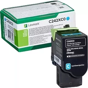Lexmark C2425/C2535/MC2425/MC2535/MC2640 Cartucho de Toner cyan Original - C242XC0