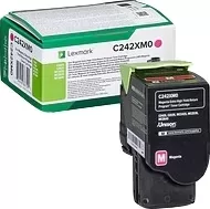 Lexmark C2425/C2535/MC2425/MC2535/MC2640 Cartucho de Toner Magenta Original - C242XM0