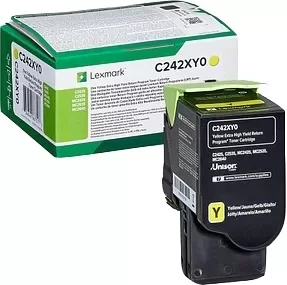 Lexmark C2425/C2535/MC2425/MC2535/MC2640 Amarelo Cartucho de Toner Original - C242XY0