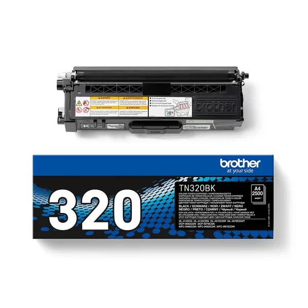 Brother TN320 Preto Cartucho de Toner Original - TN320BK