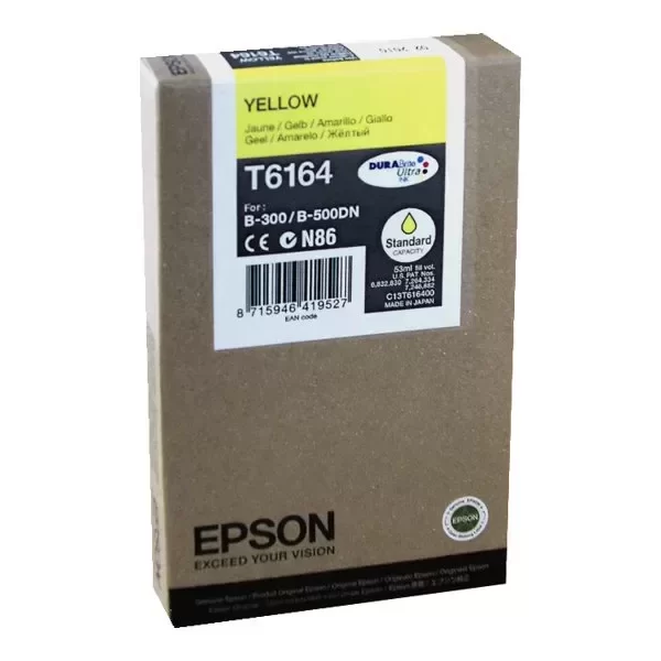 Epson T6164 Amarelo Cartucho de Tinta Original - C13T616400