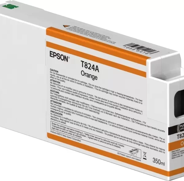 Epson T824A Naranja Cartucho de Tinta Original - C13T824A00