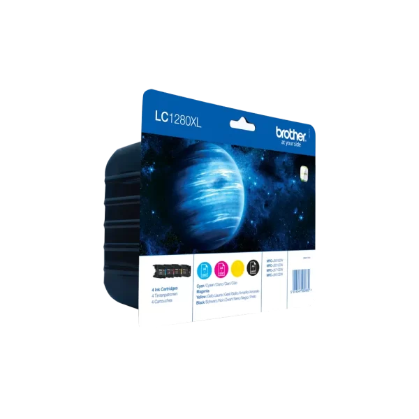 Pacote com 4 cartuchos de tinta originais Brother LC1280XL - LC1280XLVALBP