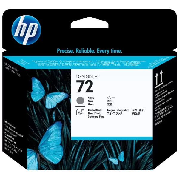 Cabeça de impressão original HP 72 - Foto preto e cinza - C9380A