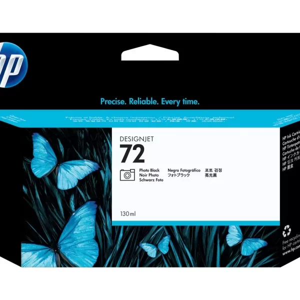 Cartucho de tinta preto fotográfico original HP 72 - C9370A