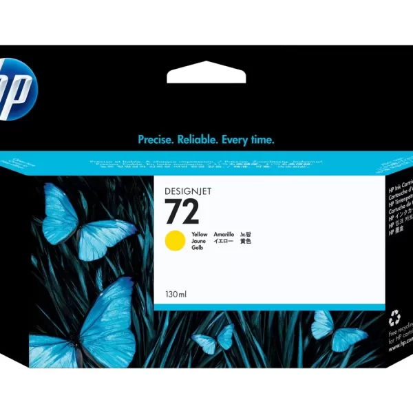 Cartucho de tinta original amarelo HP 72 - C9373A