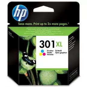 Cartucho de tinta original colorido HP 301XL - CH564EE