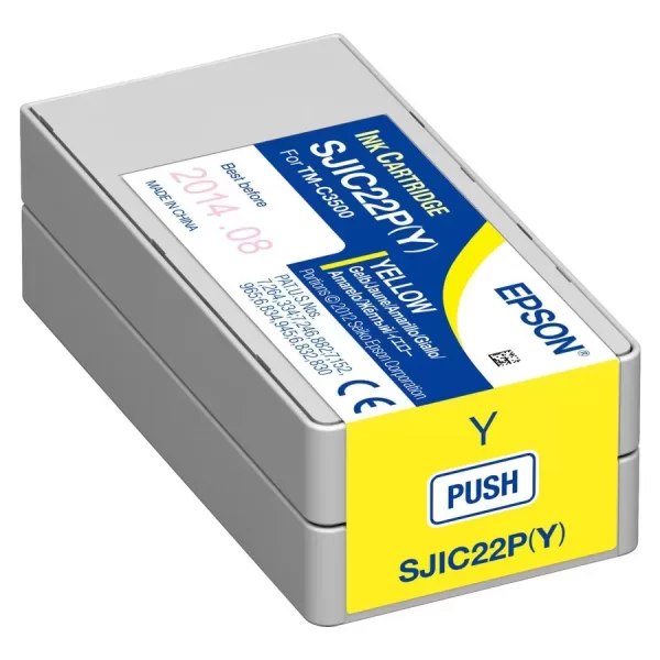Cartucho de tinta original amarelo Epson SJIC22P - C33S020604/SJIC22P(Y)