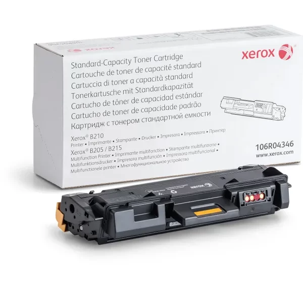 Cartucho de Toner Original Preto Xerox B205/B210/B215 - 106R04346