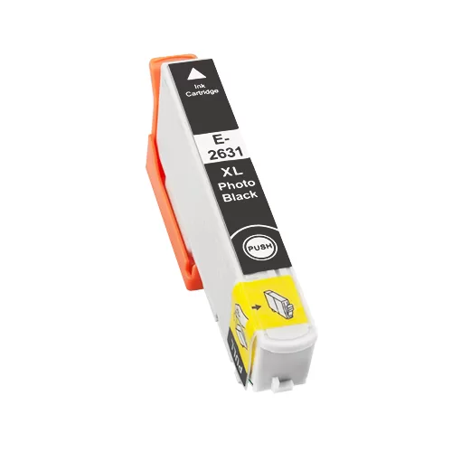 Cartucho de tinta preto genérico Epson T2631/T2611 (26XL) - Substitui C13T26314012/C13T26114012