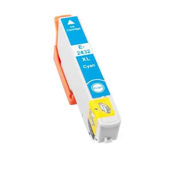 Cartucho de tinta genérico Epson T2432/T2422 (24XL) cyan - Substitui C13T24324012/C13T24224012