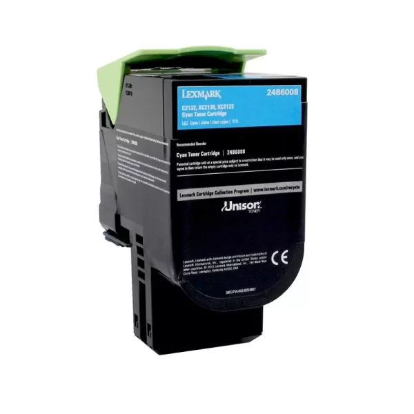 Cartucho de Toner Lexmark C2132/XC2130/XC2132 cyan Original - 24B6008