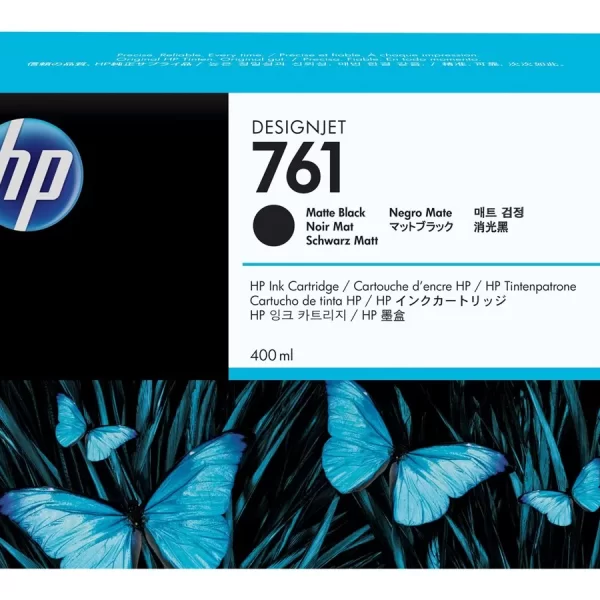 HP 761 Preto Mate Cartucho de Tinta Original - CM991A