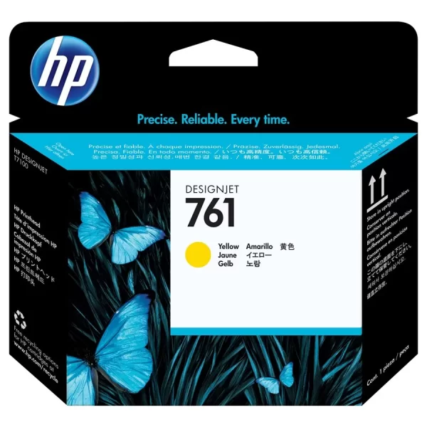Cabeçote de impressão original HP 761 - Amarelo - CH645A