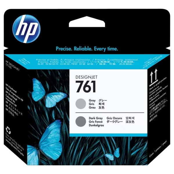Cabeça de impressão original HP 761 - cinza e cinza escuro - CH647A