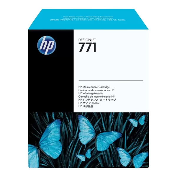 Cartucho de Manutenção de Limpeza Original HP 771 Transparente - CH644A