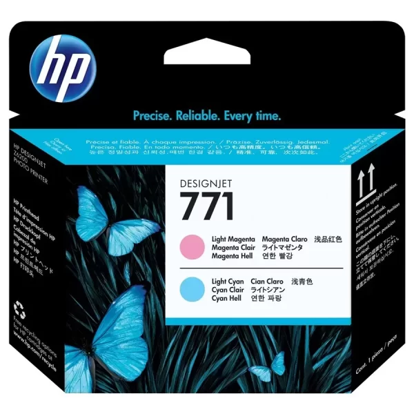 Cabeça de impressão original HP 771 - cyan claro, magenta claro - CE019A