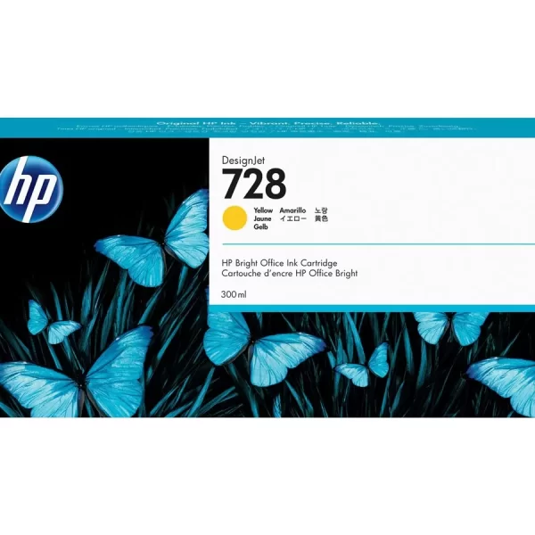Cartucho de tinta original amarelo HP 728 - F9K15A
