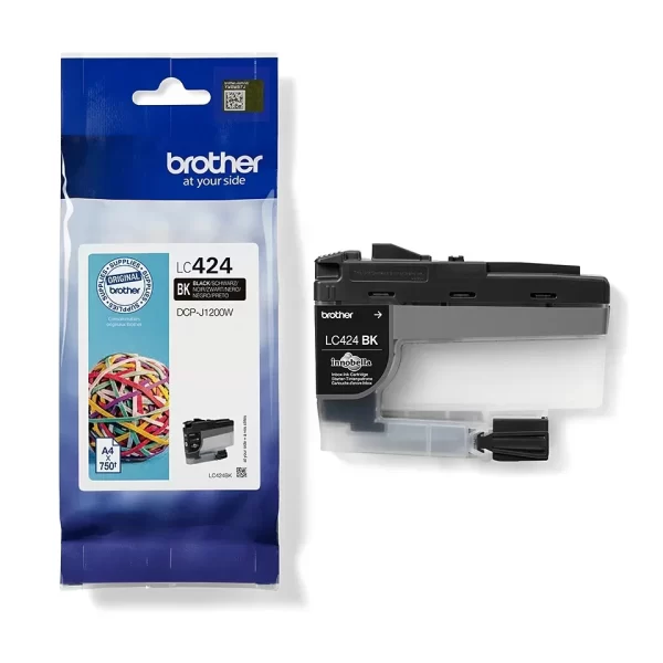 Cartucho de tinta original preto Brother LC424 - LC424BK