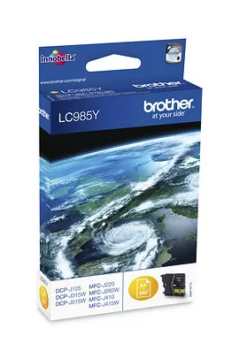 Cartucho de tinta original amarelo Brother LC985 - LC985YBP