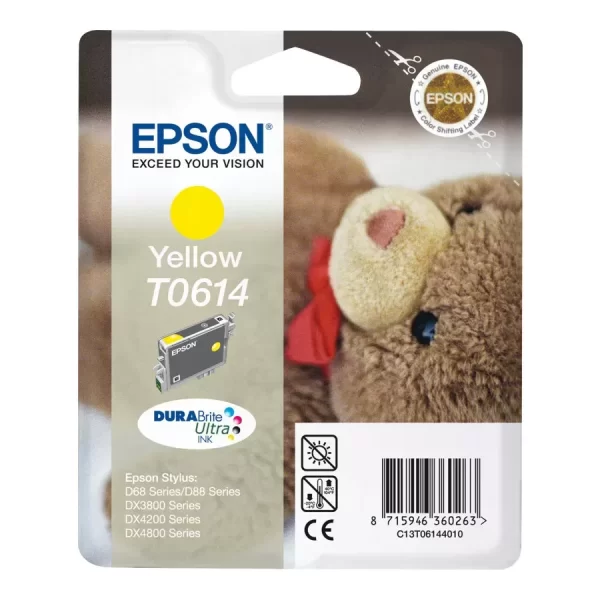 Cartucho de tinta amarelo original Epson T0614 - C13T06144010