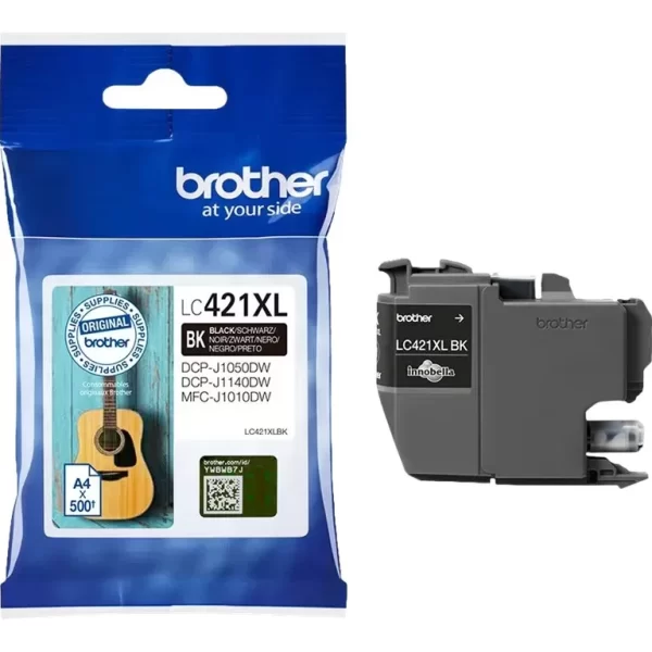 Cartucho de tinta original preto Brother LC421XL - LC421XLBK