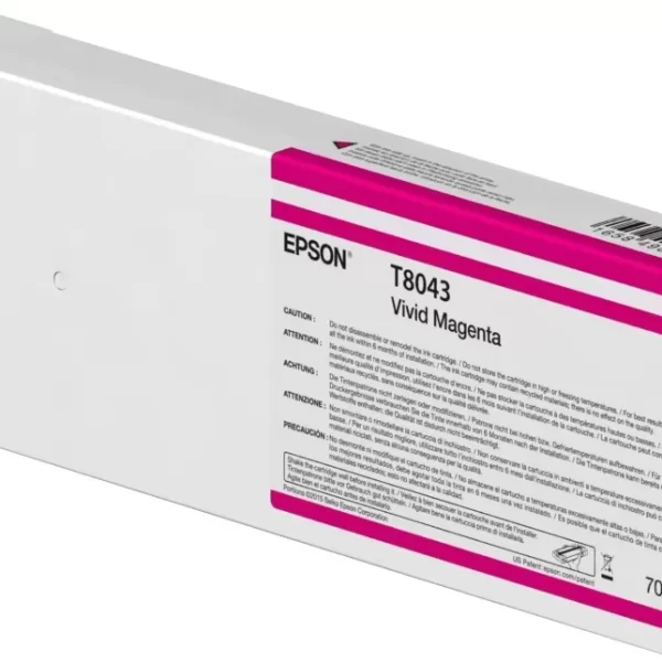 Cartucho de tinta original Epson T8043 Vivid Magenta - C13T804300