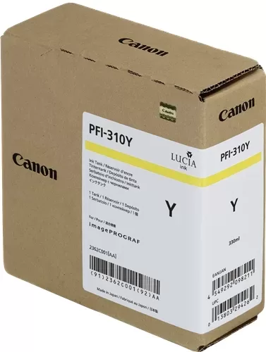 Cartucho de tinta original amarelo Canon PFI310 - 2362C001