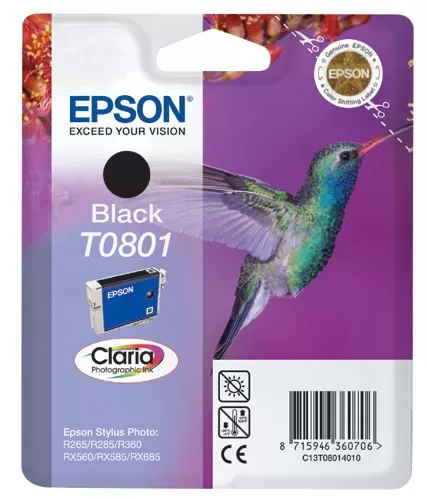 Cartucho de tinta preto original Epson T0801 - C13T08014011