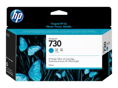 Cartucho de Tinta HP 730 cyan Original - P2V62A
