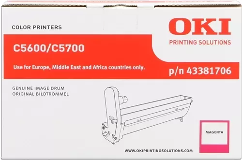 Tambor de imagem original magenta OKI C5600/C5700 - 43381706 (tambor)