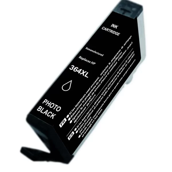 Cartucho de tinta genérico fotográfico preto HP 364XL - substitui CB322EE/CB317EE