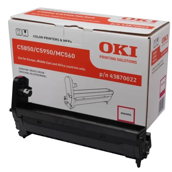 Tambor de imagem original magenta OKI C5850/C5950/MC560 - 43870022 (tambor)
