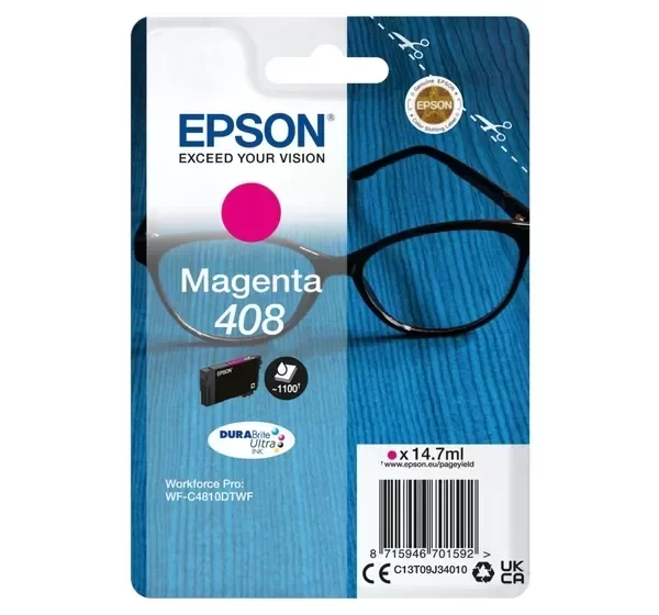 Cartucho de Tinta Original Epson 408 Magenta - C13T09J34010