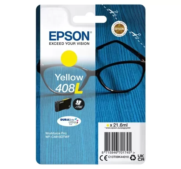 Cartucho de tinta amarelo original Epson 408L - C13T09K44010