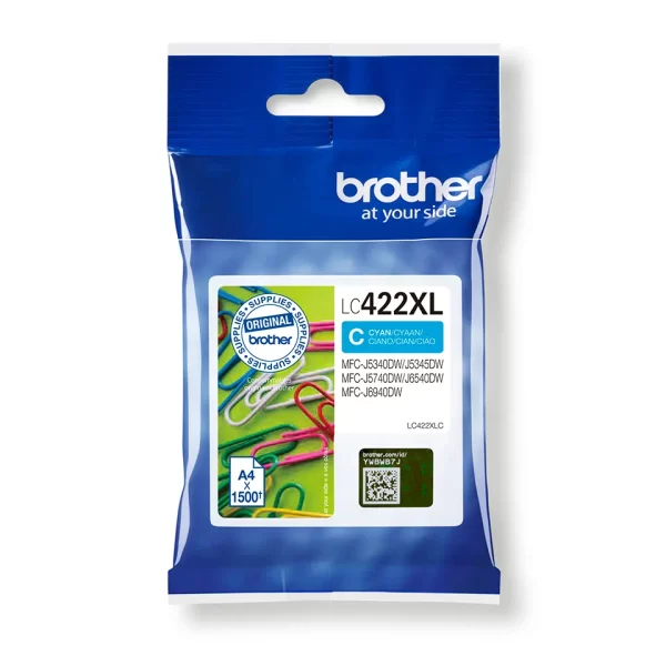 Cartucho de Tinta Brother LC422XL cyan Original - LC422XLC